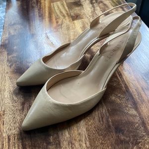 Talbots nude/cream heels size 7.